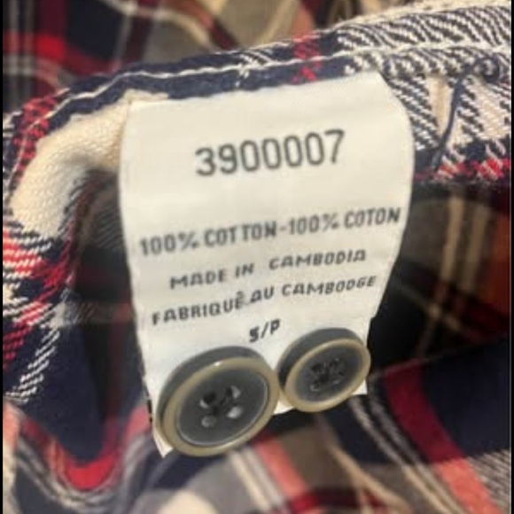 Jachs Mens size small flannel plaid checkered shirt 100% cotton - Picture 2 of 16